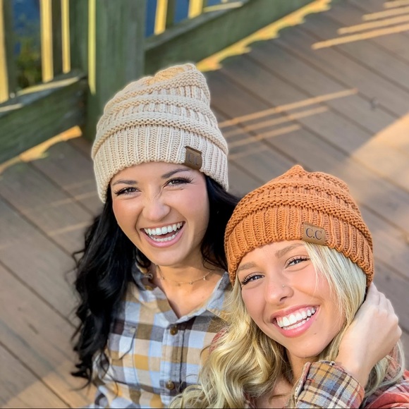 CC Messy Bun Beanie - Picture 7 of 7